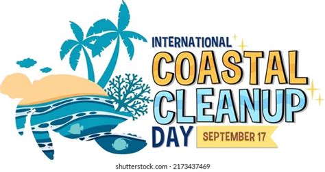 international coastal cleanup day banner design stock vector royalty free 2173437469