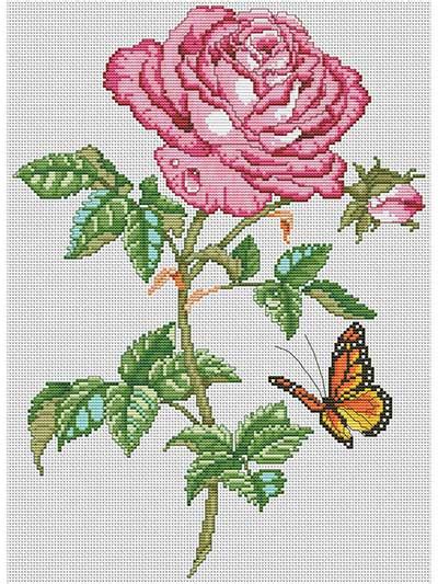 Cross Stitch Pattern Rose Cross Stitch Patterns