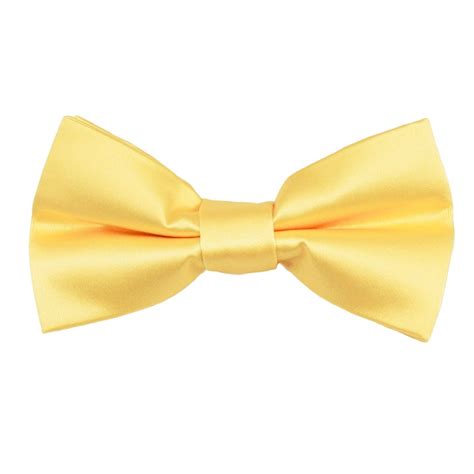 Plain Pale Lemon Yellow Mens Bow Tie From Ties Planet Uk