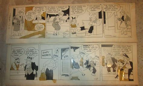 2 vintage 1965 and 67 comic strips maggie and jiggs bringing up father 2056047704