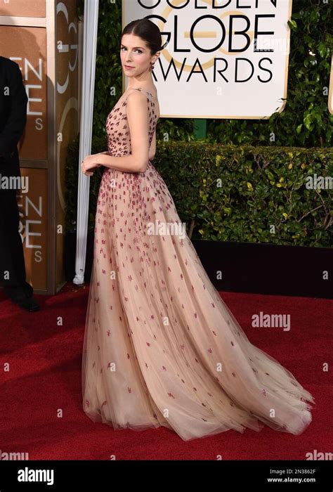 Anna Kendrick Arrives At The 72nd Annual Golden Globe Awards At The