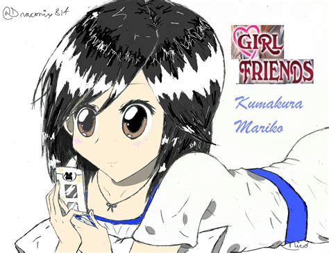 Kumakura Mariko Girl Friends Fan Art Support The Girl Friends Anime
