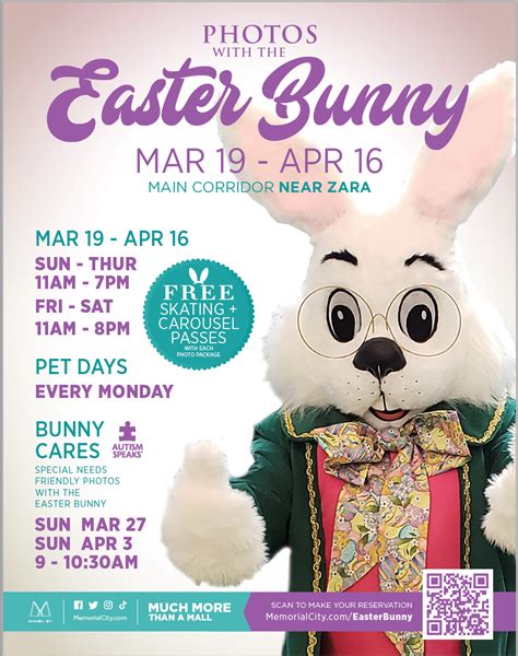 Visit The Easter Bunny At Memorial City Mall Memorial Management District