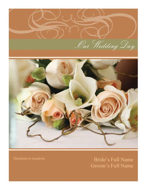 37 Printable Wedding Program Examples And Templates Template Lab