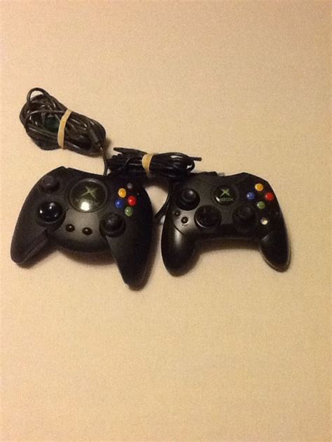 Lot Of 2 Official Microsoft Original Xbox Controllers Big Duke And S