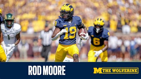 Rod Moore On His First Career Int Pass Rush More Michigan Football
