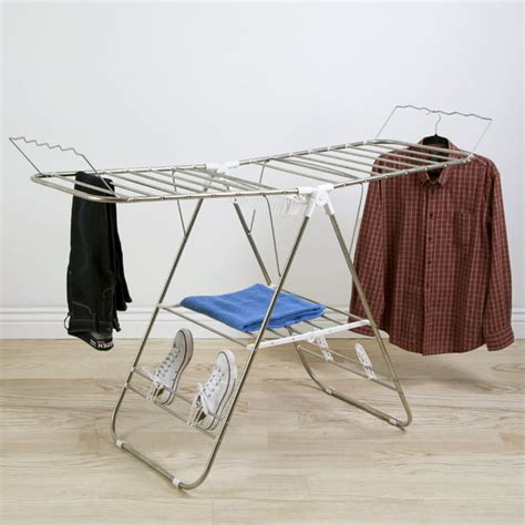 Heavy Duty Laundry Drying Rack Stainless Steel Clothing Shelf For