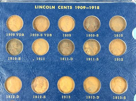 Lot Rare 1909 1940 Complete Set Of Lincoln Wheat Cents With Key Dates