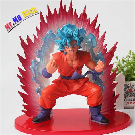 Ball Super Saiyan Son Goku Figure Super Saiyan God Blue Hair Goku Model