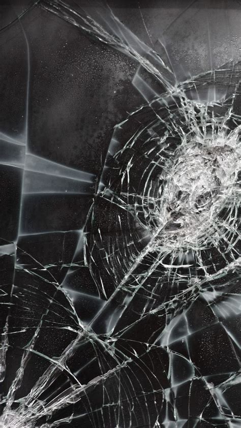 Realistic Broken Screen Android Background | Broken screen wallpaper