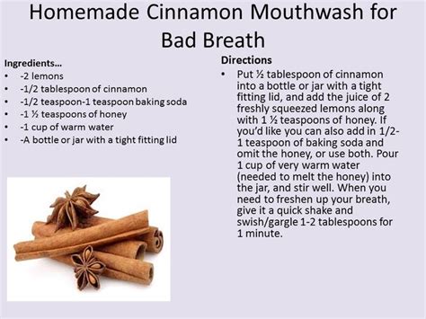 homemade cinnamon mouthwash how to squeeze lemons mouthwash beauty remedies