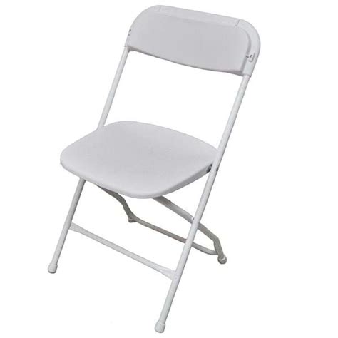 Wedding White Plastic Folding Chair | National Event Supply