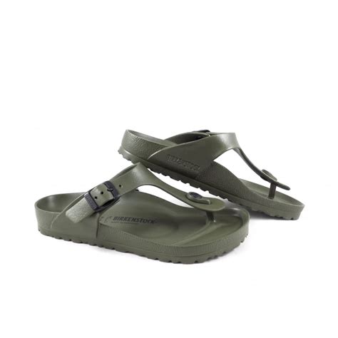 Birkenstock sandals gizeh model in lightweight version. Birkenstock Gizeh EVA Toe Post Sandals in Khaki | rubyshoesday