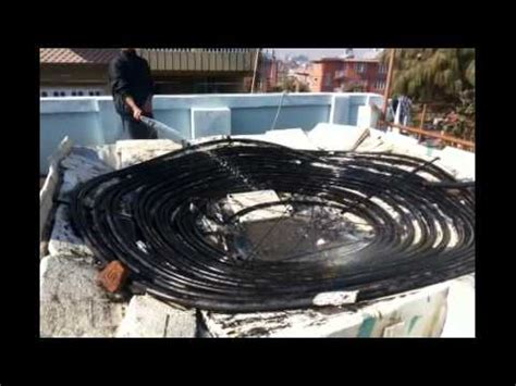 Pool heaters are great for heating your pool but they can be expensive and lead to long installation times. Do your DIY solar water heater this winter - YouTube