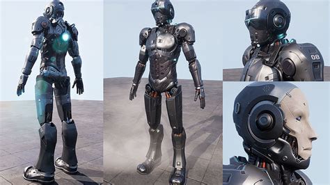 Android Sci Fi Police Robot Soldier Military 3d 3d Model Cgtrader