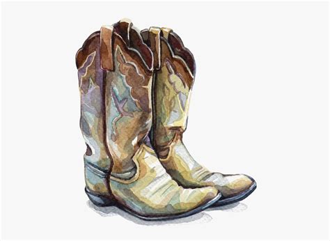 Clip Art Painted Cowboy Boots Watercolor Cowgirl Boots Png Free