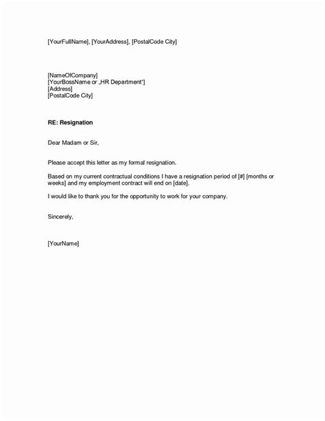 Resignation Letter Template Free Inspirational How To Write Easy Simple Resign Formal