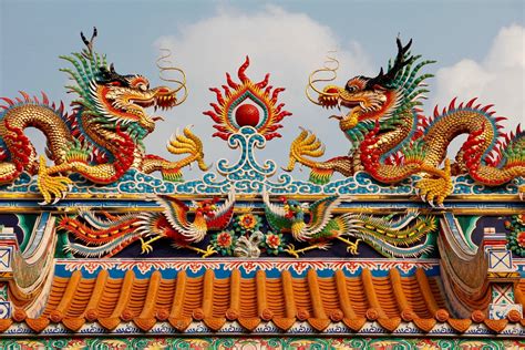 Buddhist Symbols Animals And Mythical Creatures Dragon Lion Etc