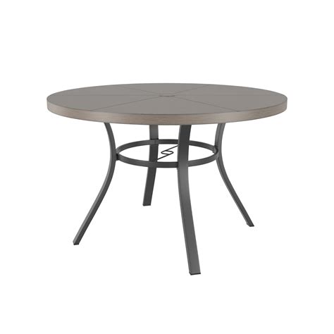 Style Selections Glenwood Round Outdoor Dining Table 4803 In W X 4803