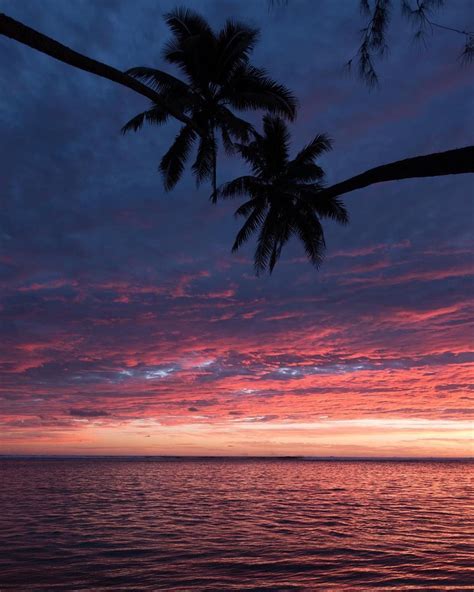 A Dreamy Sunset To End The Day 🌅🌴 Rarotonga Cookislands 📸