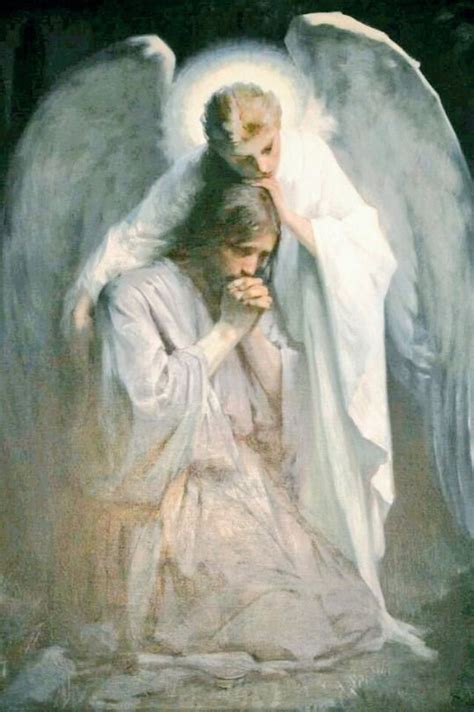Angel Comforting Jesus Painting At Explore