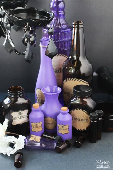 Maybe you would like to learn more about one of these? DIY Halloween Potion Bottles w/FREE Printable Labels - The Soccer Mom Blog