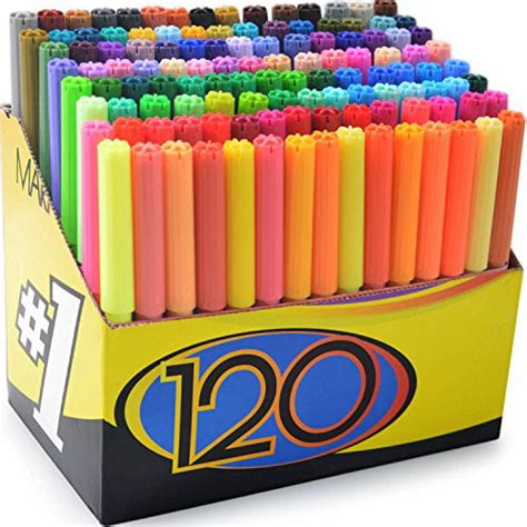 Color Markers Set Set Of 120 Unique And Vibrant Colors Completely