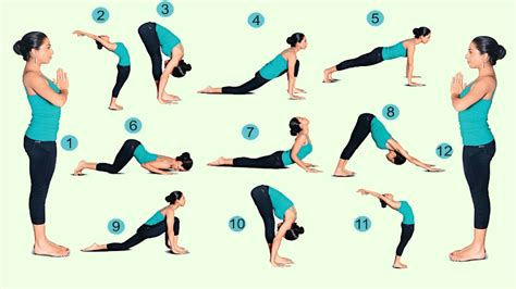 Starting the first out of 12 poses of surya namaskar. Surya Namaskar Yoga - 12 Steps Names And Procedure