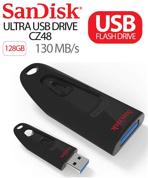 Usb Flash Drive Sandisk Ultra Cz48 8g 16g 32gb 64gb 128gb 512g Memory