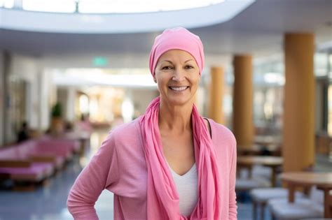 Premium Photo Happy Cancer Patient Smiling Woman After Chemotherapy Treatment At Hospital