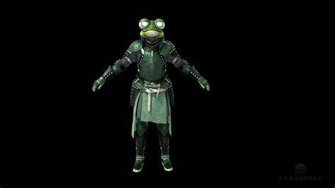 Frog Party Character For Exxaverse 3d Model By Seth Blaine