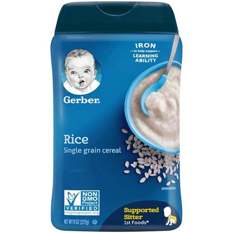 Gerber Rice Cereal Single Grain Hy Vee Aisles Online Grocery Shopping