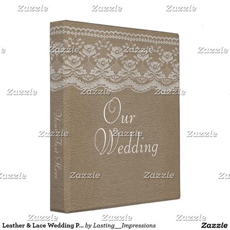 Leather And Lace Wedding Photo Album 3 Ring Binder Wedding Photo Books Wedding Photo Albums