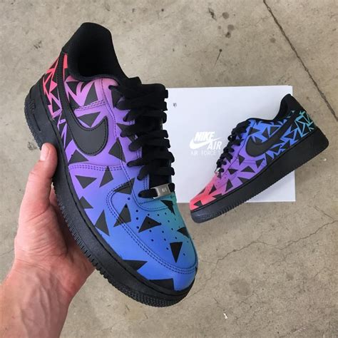 Custom Hand Painted Nike Af1 Low Color Punch In 2020 Painted Nikes