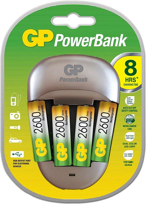 Gp Batteries Mid Range Series Gp Powerbank Quick 3 4x 2700mah Aa