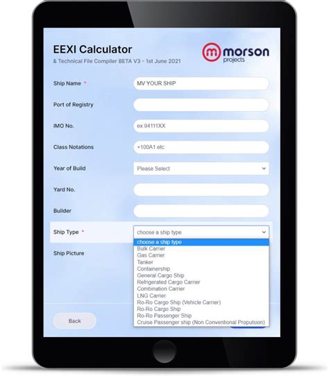 Morson Release V4 Of Free Eexi Calculation Tool Morson Projects
