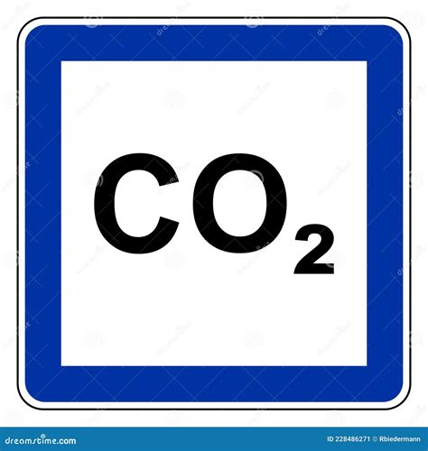 Carbon Dioxide And Road Sign Stock Vector Illustration Of Attention