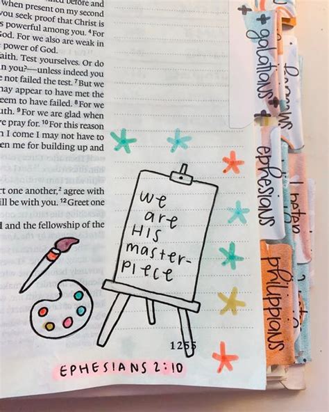 Bible Journaling ⁎ On Instagram ＊ephesians 210 For We Are Gods