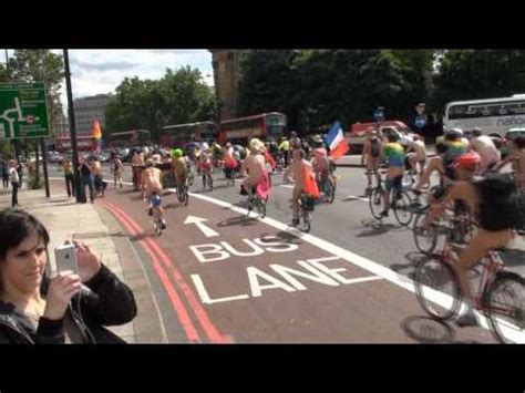 Wnbr World Naked Bike Ride On Oxford St London New Improved