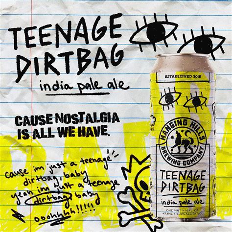 Hanging Hills Brewing Teenage Dirtbag Ipa The Wise Old Dog