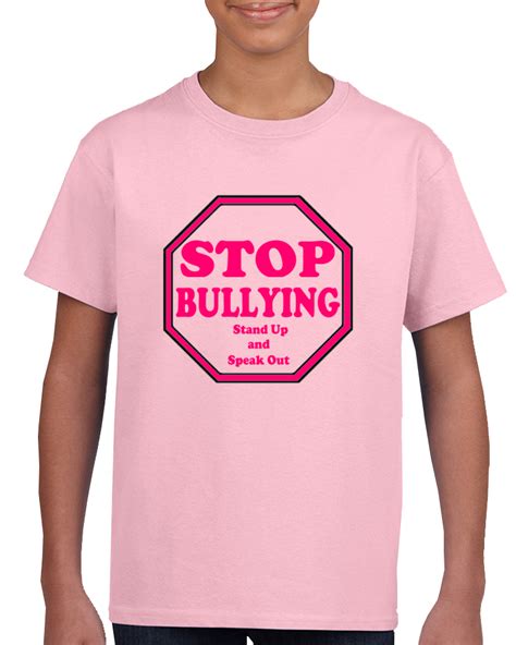 Anti Bullying T Shirt Stop Bullying Pink Shirt Day Tshirt