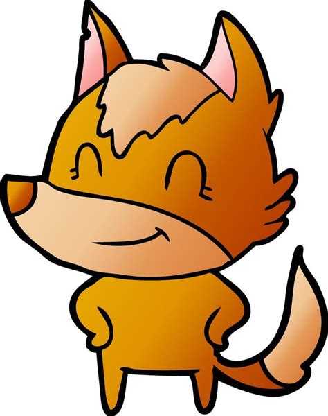 Fox Cartoon Character 12368166 Vector Art At Vecteezy