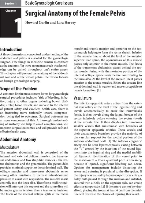 Surgical Anatomy Of The Female Pelvis Chapter Gynecologic Care