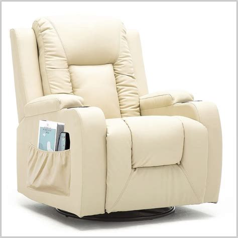 comhoma recliner chair massage rocker with heated modern pu leather ergonomic lounge 360 degree