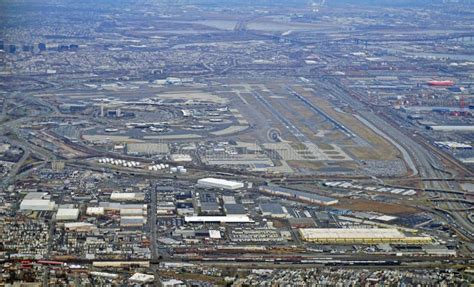 Aerial View Of The New Jersey Turnpike And Newark Liberty International