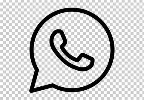 Whatsapp Icon Logo Png Clipart Area Black And White Circle Clip
