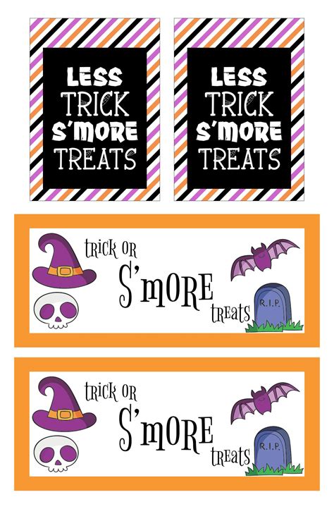 15 Best Halloween Smores Printable Tag Pdf For Free At Printablee