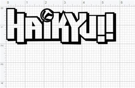 Haikyuu Logo Sticker Etsy