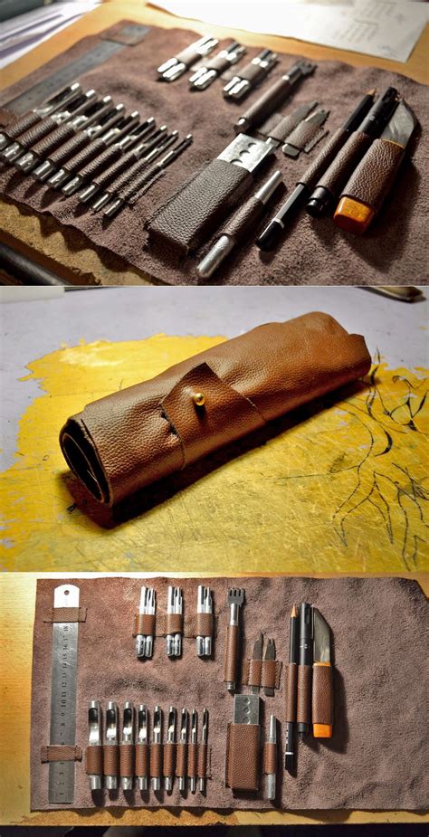 Customize A Leather Tool Roll To Fit Your Exact Tools Leather Tool