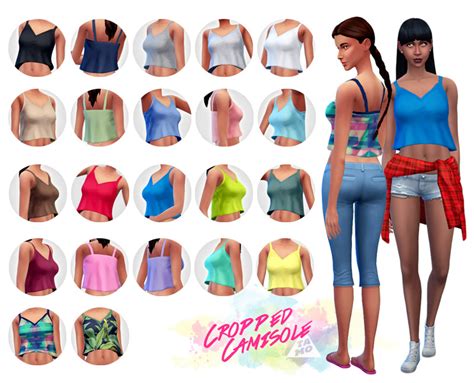 Ts4 Cropped Camisole For Female Update